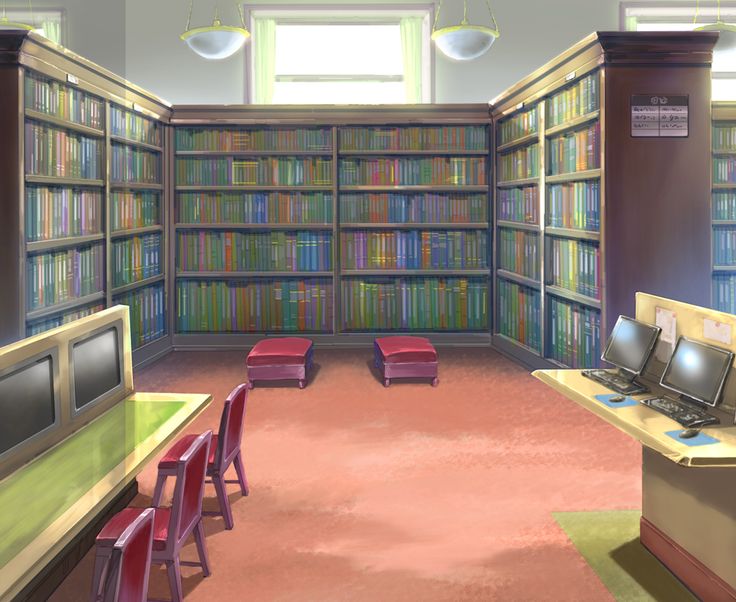 Books on shelves
